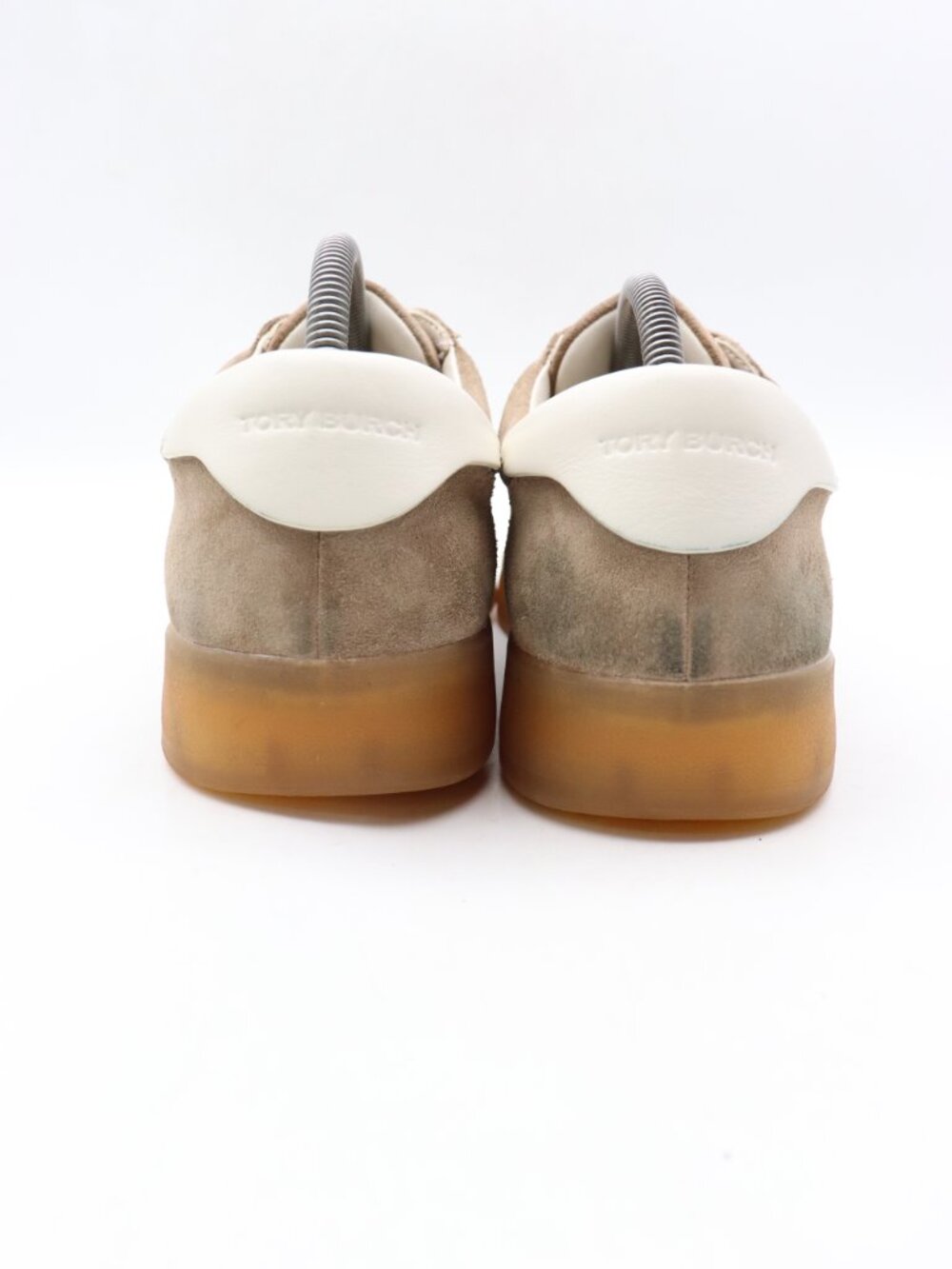Tory Burch Phoenix Women's Size 11 M Beige Suede Leather Sneakers - Picture 5 of 10